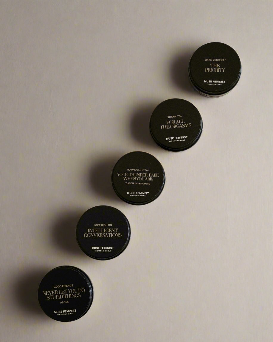 the 5 signature scents in mini tins