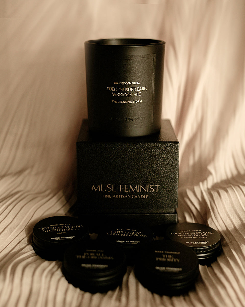 the starter kit muse feminist candles